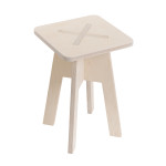 Square chair, white