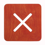 Kandiline tool / taburet, punane