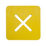 Kandiline tool / taburet, kollane