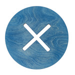 Ümmargune tool / taburet, sinine
