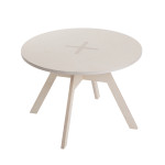 Small round table, white