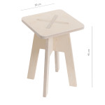 Kandiline tool / taburet, valge
