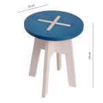Ümmargune tool / taburet, sinine