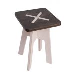 Square chair, black