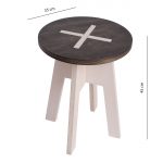 Round chair, black