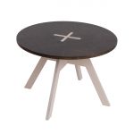 Small round table, black