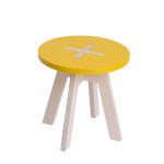 Small round chair, yellow