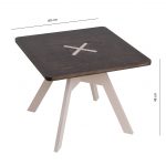 Small square table, black